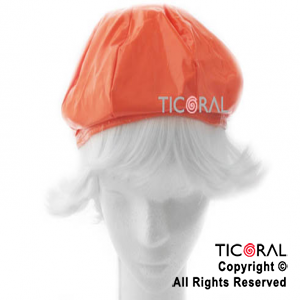 SOMBRERO COFIA NARANJA CON PELO BLANCO HS2966-2 x 1
